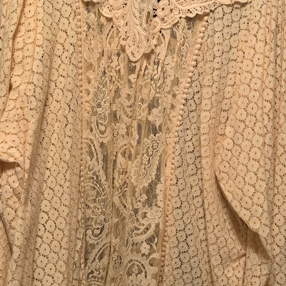 Torrid Cream Lace Top